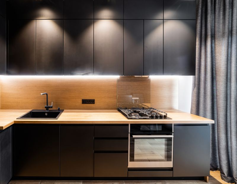 Wood Countertop in Modern Kitchen